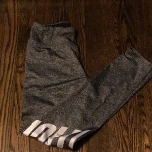 Barely worn gray justice pants with ramble lines
